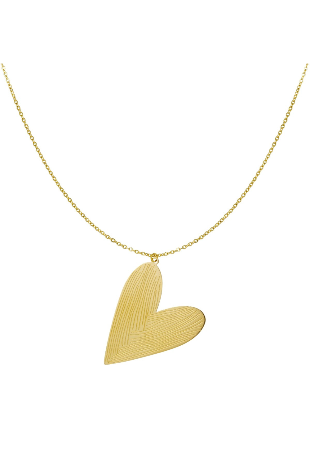 Lange Ketting Schuin Hart