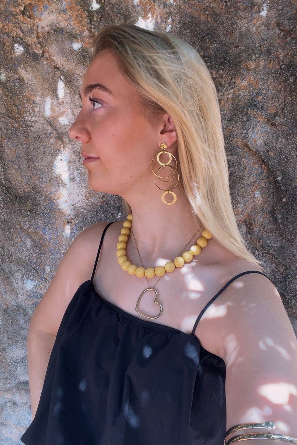 Kralenketting Butter Yellow