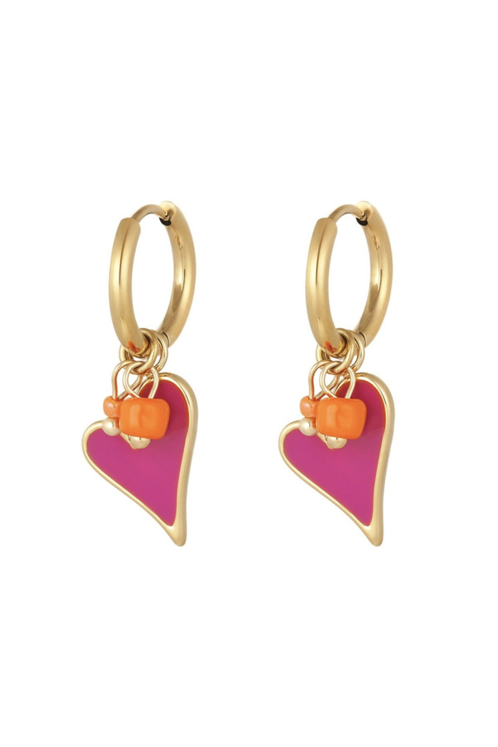 Oorbellen Pink Heart